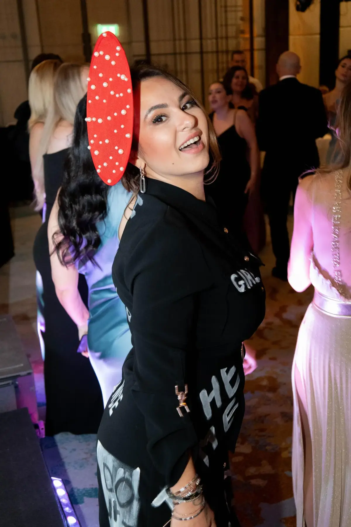 Competition judges evaluating work